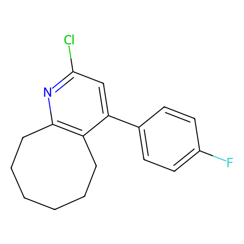 2-Chloro-4-(4-fluorophenyl)-5, 6, 7, 8, 9, 10-hexahydrocycloocta[b]pyridine, min 98%, 1 gram