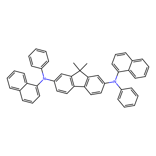 2, 7-Bis[N-(1-naphthyl)anilino]-9, 9-dimethylfluorene, min 98%, 1 gram