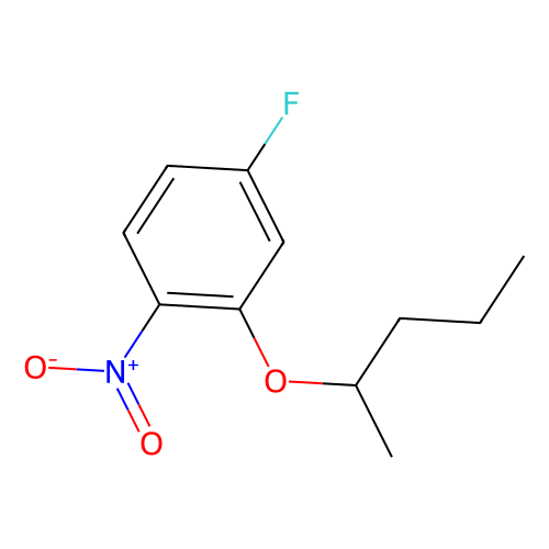 4-Fluoro-1-nitro-2-(pentan-2-yloxy)benzene, min 97%, 1 gram