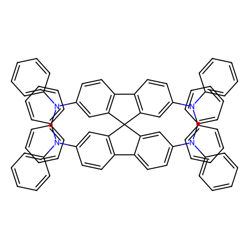 2, 2', 7, 7'-Tetrakis(N, N-diphenylamino)-9, 9-spirobifluorene, min 99% (HPLC), 1 gram