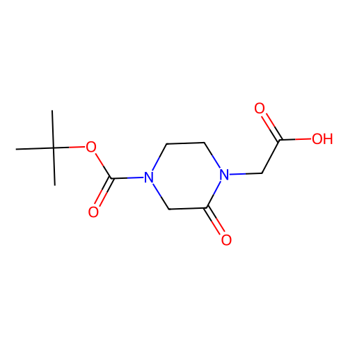 4-N-Boc-2-oxo-piperazine-1-acetic acid, min 95%, 1 gram