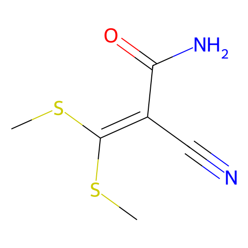 2-Cyano-3, 3-bis(methylthio)acrylamide, min 97%, 1 gram