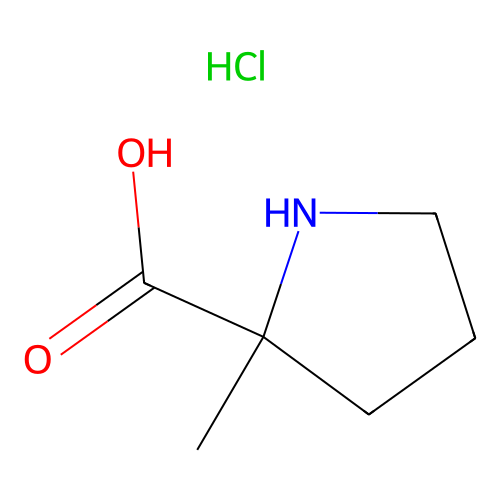 (2R)-2-methylpyrrolidine-2-carboxylic acid hydrochloride, min 97%, 1 gram