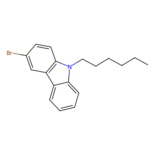 3-Bromo-9-hexyl-9H-carbazole, min 99%, 1 gram