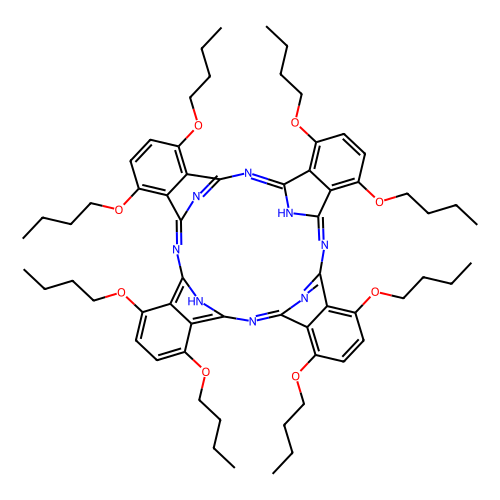 1, 4, 8, 11, 15, 18, 22, 25-Octabutoxy-29H, 31H-phthalocyanine, 100 mg