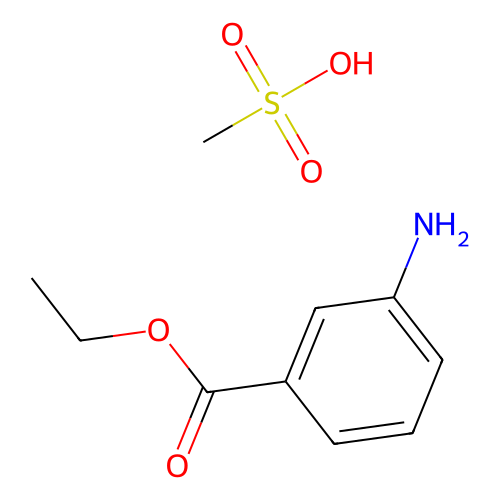 Ethyl 3-aminobenzoate methanesulfonate, min 98%, 100 grams