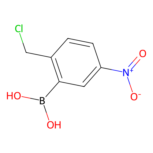 2-(Chloromethyl)-5-nitrophenylboronic acid, min 95%, 1 gram
