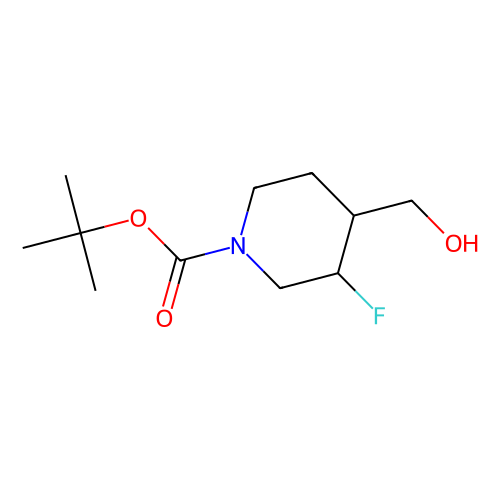 (3s, 4r)-rel-1-boc-3-fluoro-4-(hydroxymethyl)piperidine, min 97%, 250 mg