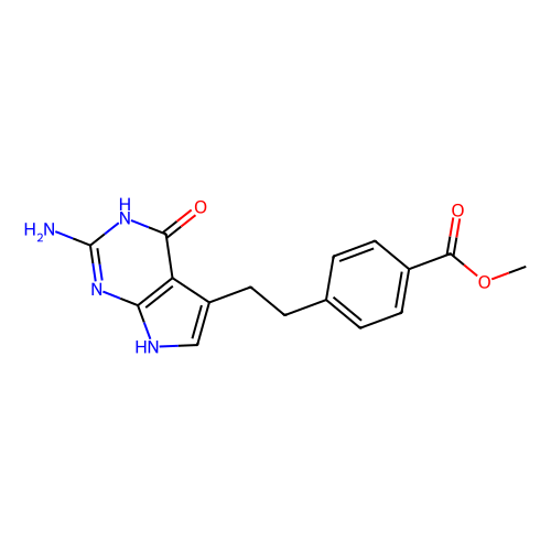 Methyl 4-[2-(2-Amino-4, 7-dihydro-4-oxo-3H-pyrrolo[2, 3-d]pyrimidin-5-yl)ethyl]benzoate, min 98%, 10 grams