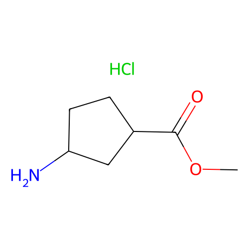 methyl (1S, 3S)-3-aminocyclopentane-1-carboxylate hydrochloride, min 97%, 100 mg