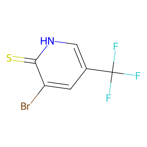 3-Bromo-5-(trifluoromethyl)pyridine-2-thiol, min 98%, 1 gram