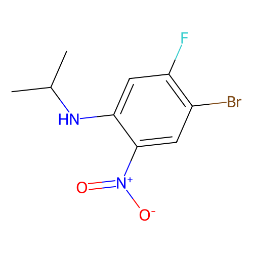 4-Bromo-5-fluoro-N-isopropyl-2-nitroaniline, min 98%, 1 gram