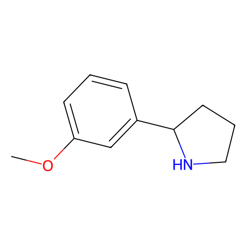 2-(3-Methoxyphenyl)pyrrolidine, min 98%, 1 gram