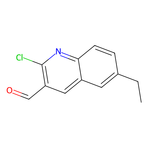 2-Chloro-6-ethylquinoline-3-carboxaldehyde, min 95%, 1 gram