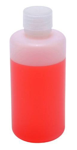 Lab Bottles, Narrow Mouth HDPE, 8 oz, case/72