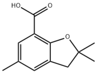 2, 2, 5-Trimethyl-2, 3-dihydrobenzofuran-7-carboxylic acid, min 97%, 100 mg