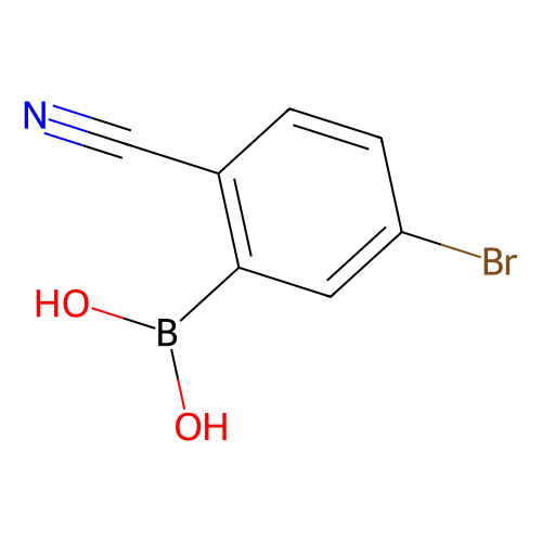 5-Bromo-2-cyanophenylboronic acid, min 94%, 1 gram
