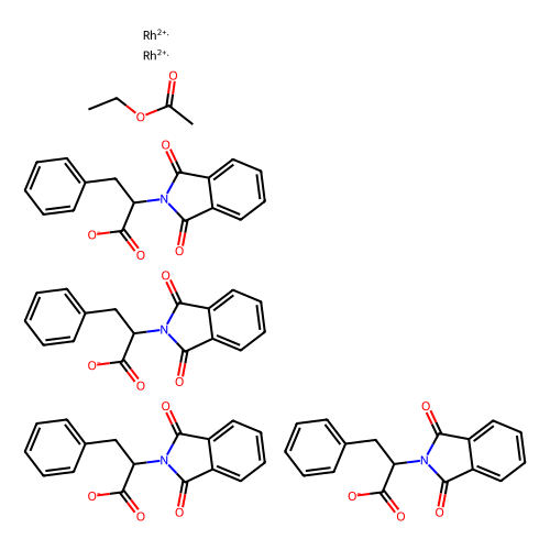 Tetrakis[N-phthaloyl-(S)-phenylalaninato]dirhodium Ethyl Acetate Adduct, 100 mg