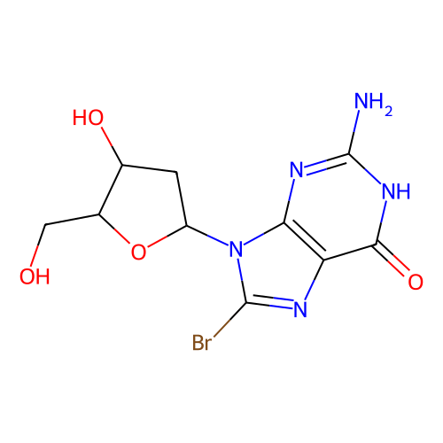 8-Bromo-2'-deoxyguanosine, min 99%, 1 gram