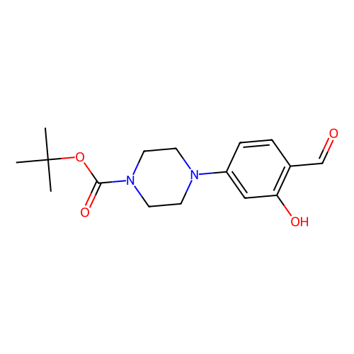 tert-Butyl 4-(4-formyl-3-hydroxyphenyl)piperazine-1-carboxylate, min 98%, 100 mg