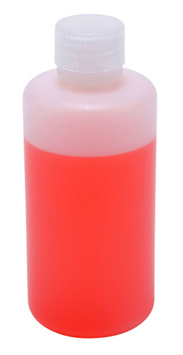 Lab Bottles, Narrow Mouth HDPE, 8 oz, Bulk Pack, case/180