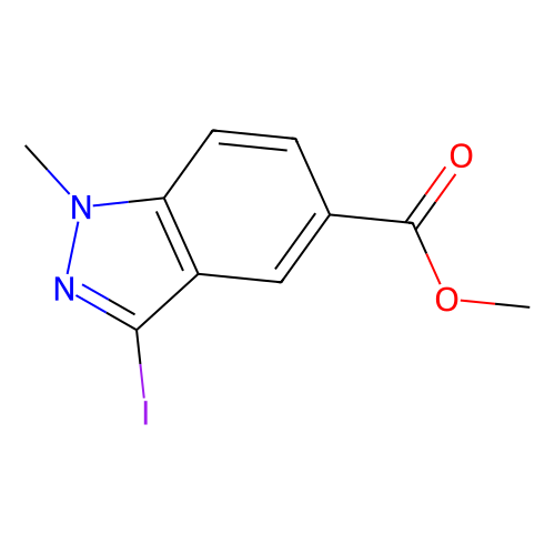 methyl 3-iodo-1-methyl-1H-indazole-5-carboxylate, min 97%, 1 gram