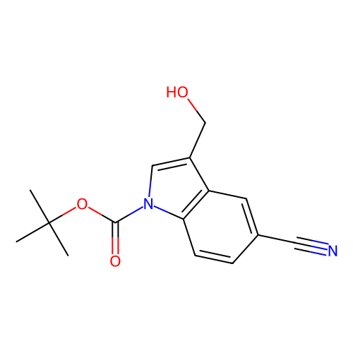 1-Boc-5-cyano-3-hydroxymethylindole, min 95%, 1 gram