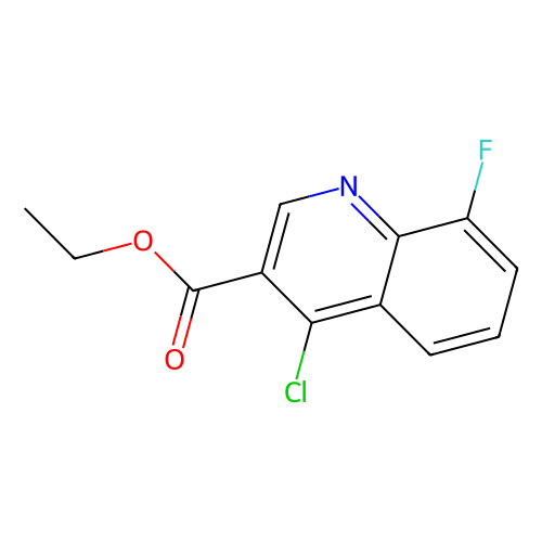 Ethyl 4-chloro-8-fluoroquinoline-3-carboxylate, min 95%, 1 gram