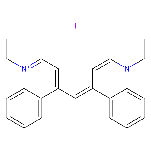 1, 1'-Diethyl-4, 4'-cyanine iodide, min 98%, 25 mg