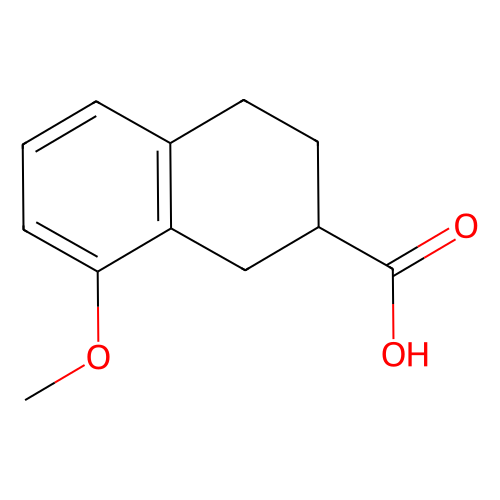 8-Methoxy-1, 2, 3, 4-tetrahydronaphthalene-2-carboxylic acid, 250 mg