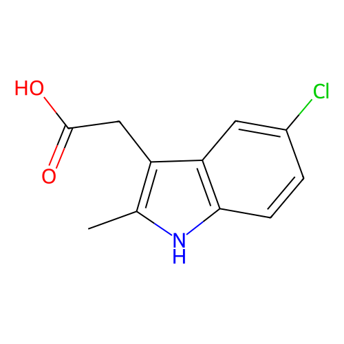 (5-Chloro-2-methyl-1h-indol-3-yl)-acetic acid, min 98%, 1 gram