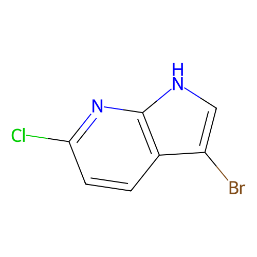 3-bromo-6-chloro-1H-pyrrolo[2, 3-b]pyridine, min 97%, 1 gram