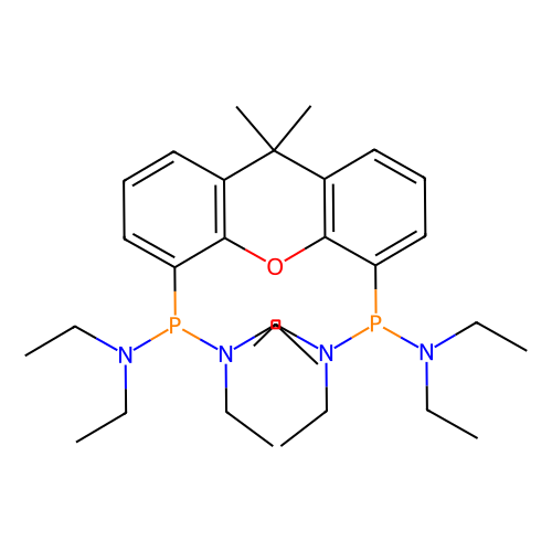 P, P'-(9, 9-Dimethyl-9H-xanthene-4, 5-diyl)bis[N, N, N', N'-tetraethyl-phosphonous diamide], min 97%, 1 gram