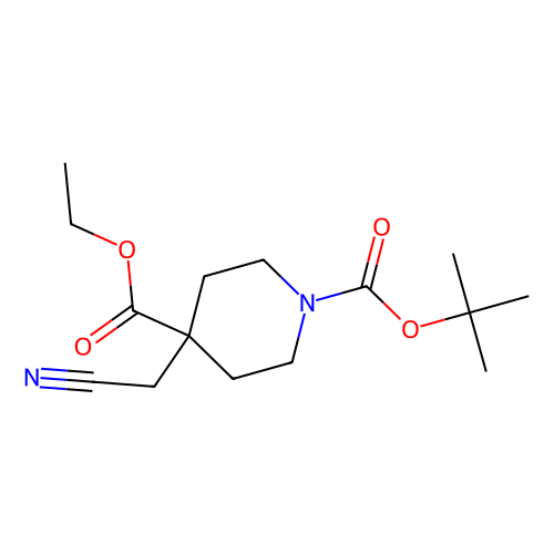 1-tert-Butyl 4-ethyl 4-(cyanomethyl)piperidine-1, 4-dicarboxylate, min 97%, 250 mg