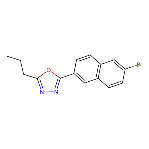2-(6-Bromonaphthalen-2-yl)-5-propyl-1, 3, 4-oxadiazole, min 96%, 1 gram