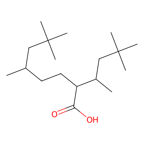 Isostearic Acid (=2, 2, 4, 8, 10, 10-Hexamethylundecane-5-carboxylic Acid), min 90% (GC), 100 grams