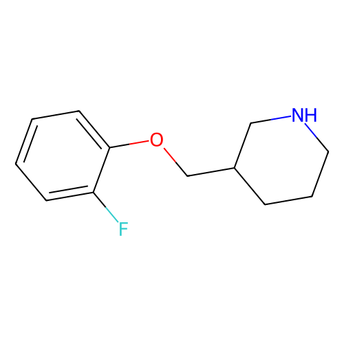 3-[(2-Fluorophenoxy)methyl]piperidine, 1 gram, Reagent Grade
