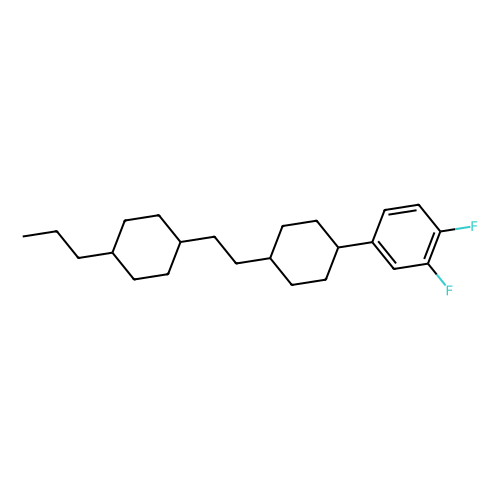 1, 2-Difluoro-4-[trans-4-[2-(trans-4-propylcyclohexyl)ethyl]cyclohexyl]benzene, min 98% (GC), 1 gram