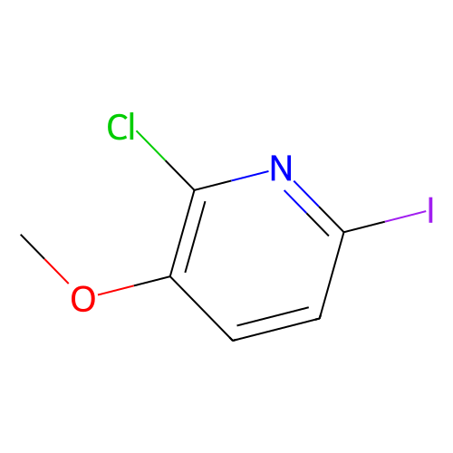 2-Chloro-6-iodo-3-methoxypyridine, min 95%, 1 gram