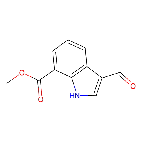 methyl 3-formyl-1h-indole-7-carboxylate, min 97%, 1 gram