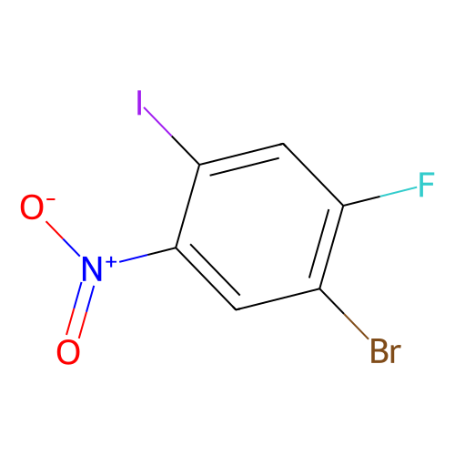 1-Bromo-2-fluoro-4-iodo-5-nitrobenzene, min 98%, 1 gram