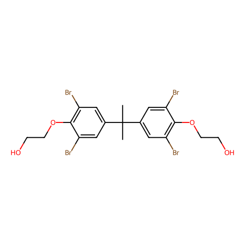 Tetrabromobisphenol A Bis(2-hydroxyethyl) Ether, min 93%, 100 grams