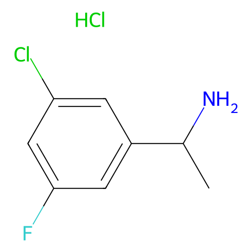(R)-1-(3-Chloro-5-fluorophenyl)ethanamine hydrochloride, min 95%, 100 mg