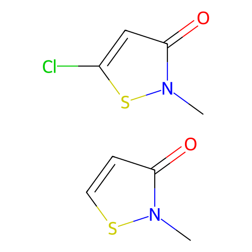 2-Methylisothiazol-3(2H)-one compound with 5-chloro-2-methylisothiazol-3(2H)-one, 100 grams