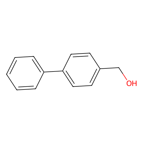 4-Hydroxymethylbiphenyl, min 98%, 100 grams