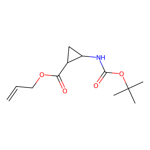 prop-2-en-1-yl (1R, 2S)-rel-2-{[(tert-butoxy)carbonyl]amino}cyclopropane-1-carboxylate, min 97%, 250 mg