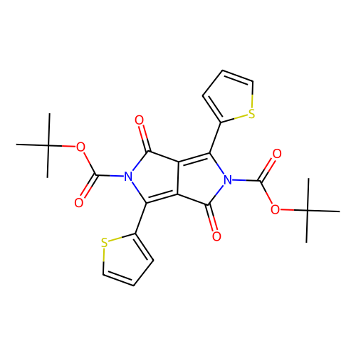 Di-tert-butyl 1, 4-dioxo-3, 6-di(thiophen-2-yl)pyrrolo[3, 4-c]pyrrole-2, 5(1H, 4H)-dicarboxylate, min 95%, 100 mg