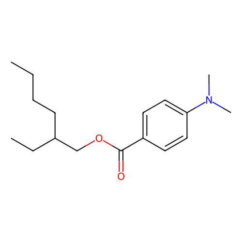 2-Ethylhexyl 4-(dimethylamino)benzoate, min 98%, 100 ml