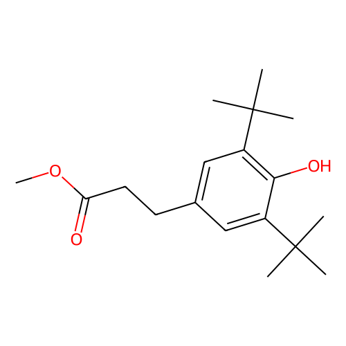 Methyl 3-(3, 5-di-tert-butyl-4-hydroxyphenyl)propionate, min 98%, 100 grams