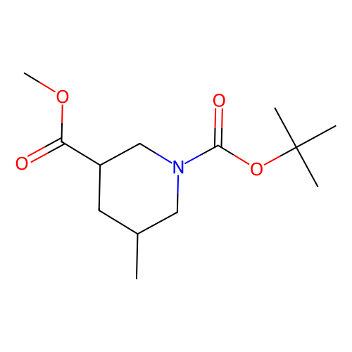 1-tert-butyl 3-methyl 5-methylpiperidine-1, 3-dicarboxylate, min 97%, 1 gram